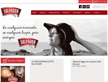 Tablet Screenshot of cafessalvador.com